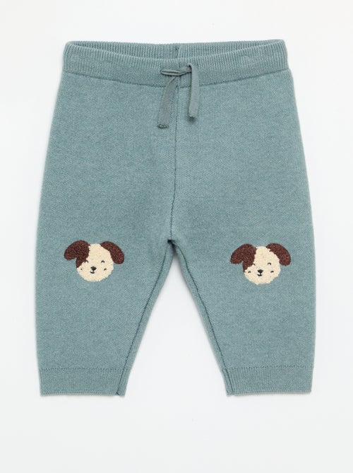 Plain knit trousers - Kiabi