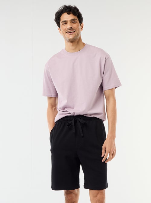 Plain Lightweight Fleece Bermuda Shorts - Kiabi