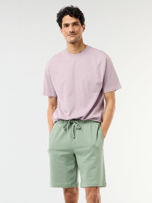 Plain Lightweight French Terry Bermuda Shorts - Kiabi