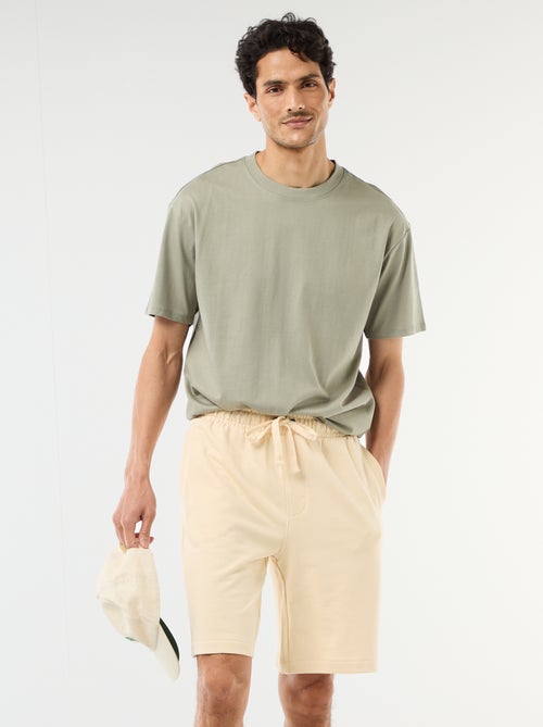 Plain Lightweight French Terry Bermuda Shorts - Kiabi