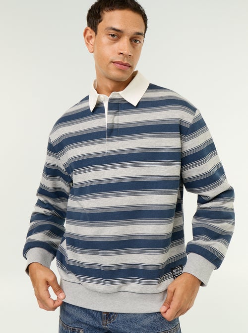 Plain Long-Sleeve Rugby Polo - Kiabi