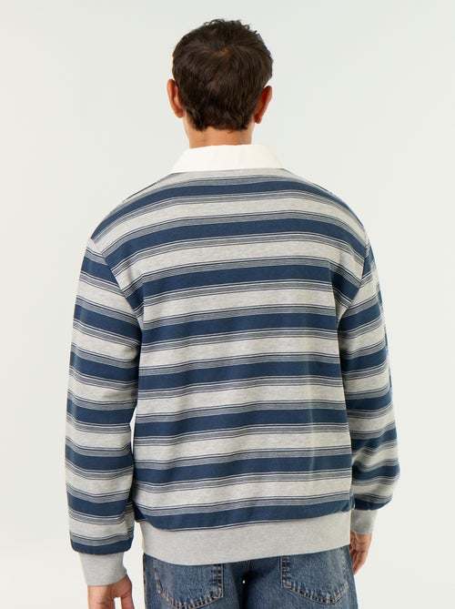 Plain Long-Sleeve Rugby Polo - Kiabi