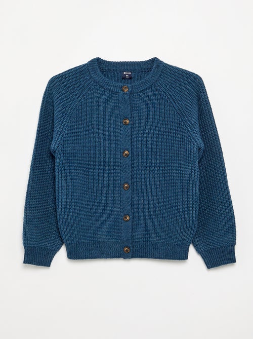 Plain Long-Sleeved Cardigan - Kiabi