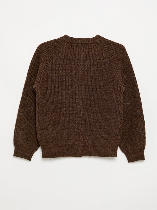 Plain Long-Sleeved Cardigan - Kiabi