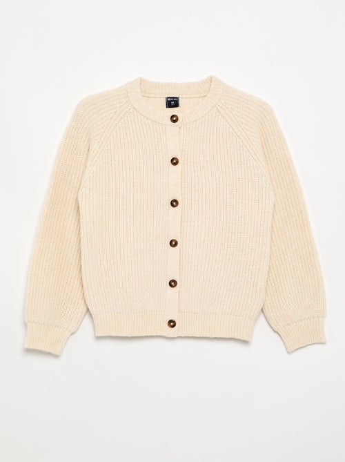 Plain Long-Sleeved Cardigan - Kiabi