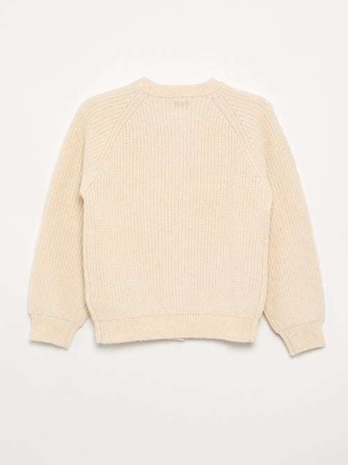 Plain Long-Sleeved Cardigan - Kiabi