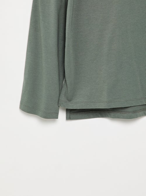 Plain Long-Sleeved T-Shirt - Easy-Dressing Collection - Kiabi