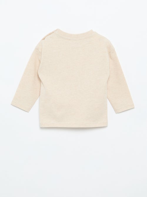 Plain long-sleeved T-shirt - Kiabi