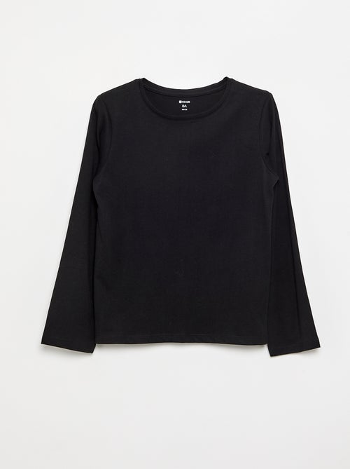 Plain long-sleeved T-shirt - Kiabi
