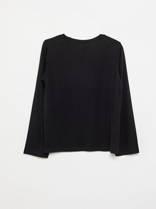 Plain long-sleeved T-shirt - Kiabi