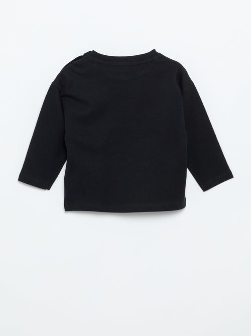 Plain long-sleeved T-shirt - Kiabi Plain long-sleeved T-shirt - Kiabi
