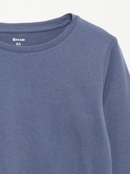 Plain long-sleeved T-shirt - Kiabi