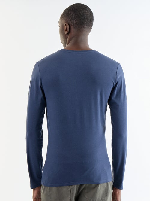 Plain Long-Sleeved T-Shirt - Kiabi