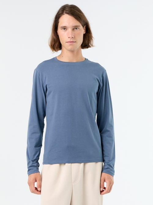 Plain Long-Sleeved T-Shirt - Kiabi