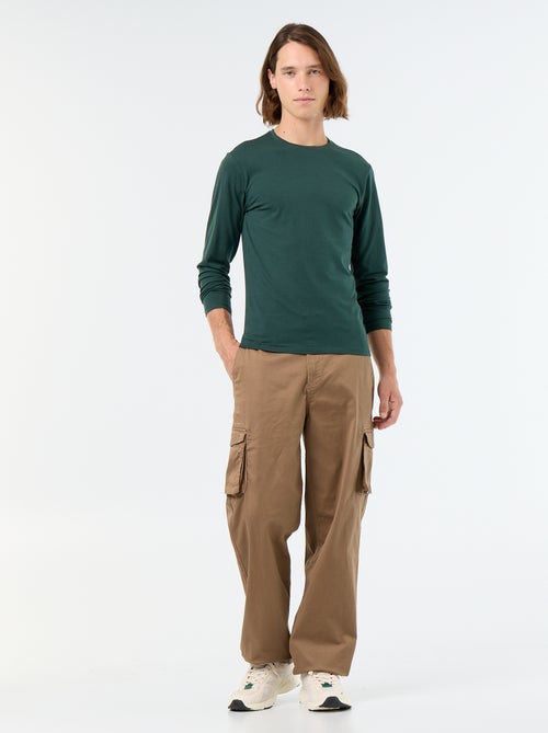 Plain Long-Sleeved T-Shirt - Kiabi
