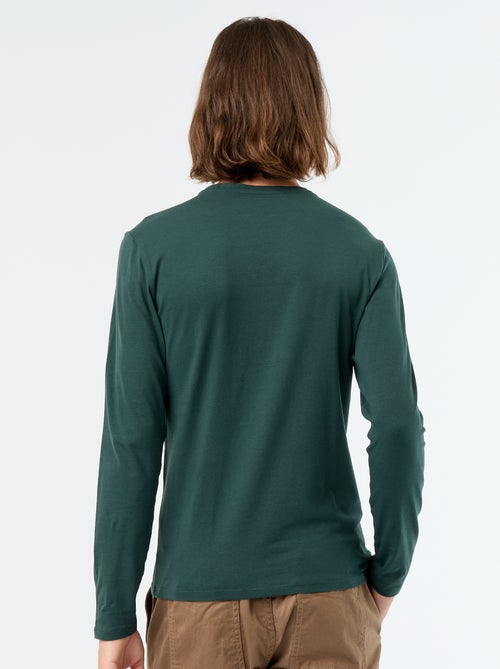 Plain Long-Sleeved T-Shirt - Kiabi