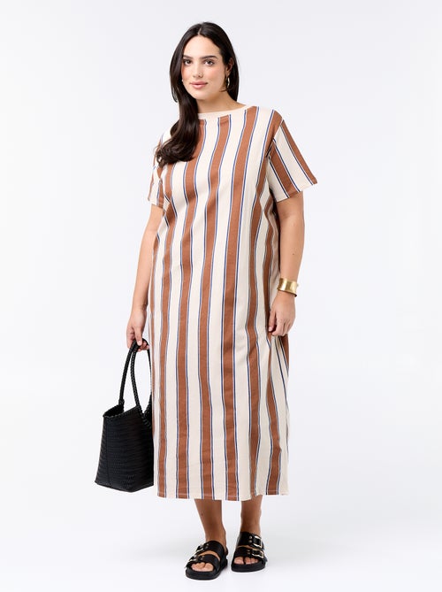 Plain long t-shirt dress - Kiabi