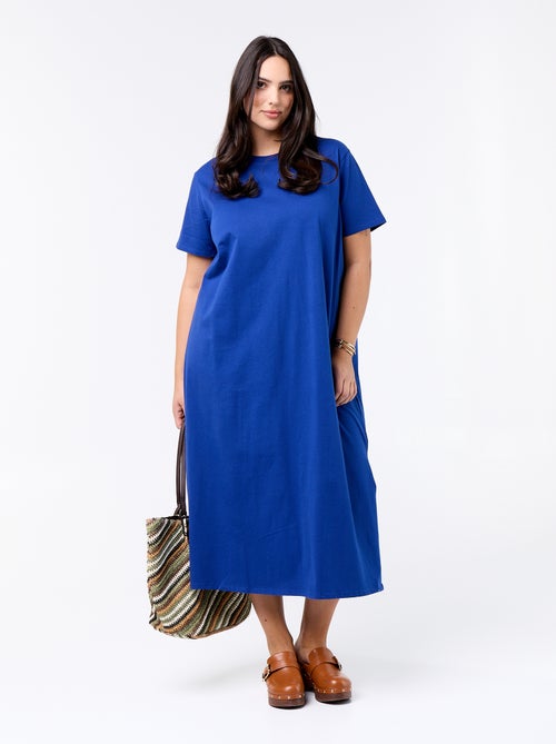 Plain long t-shirt dress - Kiabi