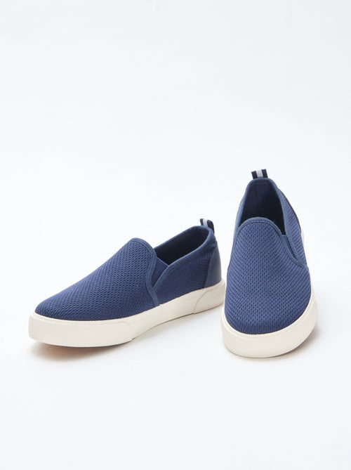 Plain Mesh Slip-On Low Top Sneakers - Kiabi