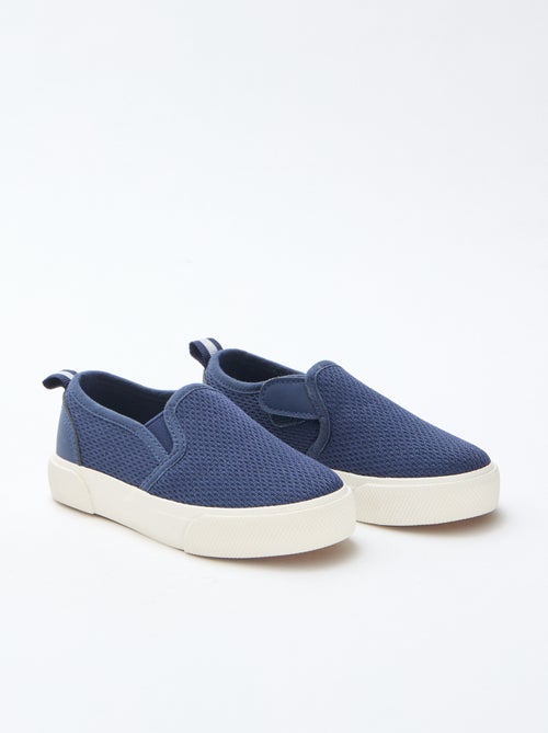 Plain Mesh Slip-On Sneakers - Kiabi