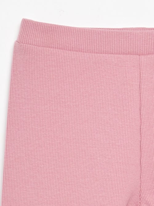Plain Ribbed Full-Length Leggings - Kiabi
