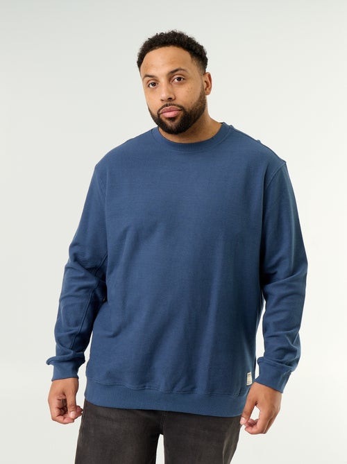 Plain ribbed knit sweatshirt - Kiabi