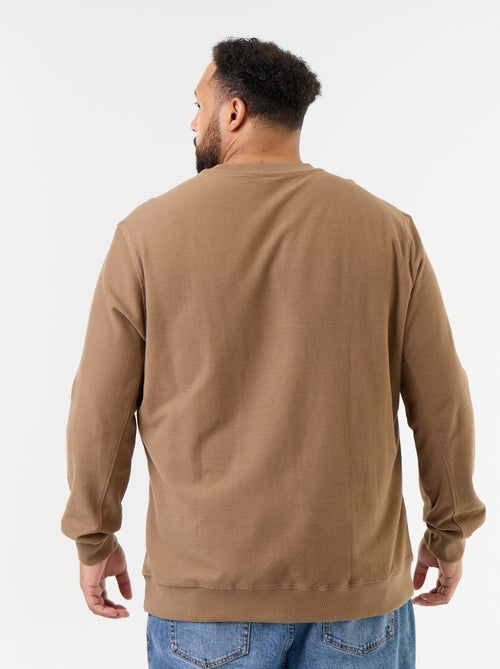 Plain ribbed knit sweatshirt - Kiabi