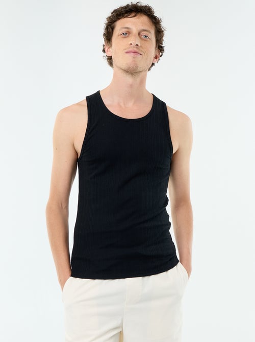 Plain Ribbed Tank Top - Kiabi