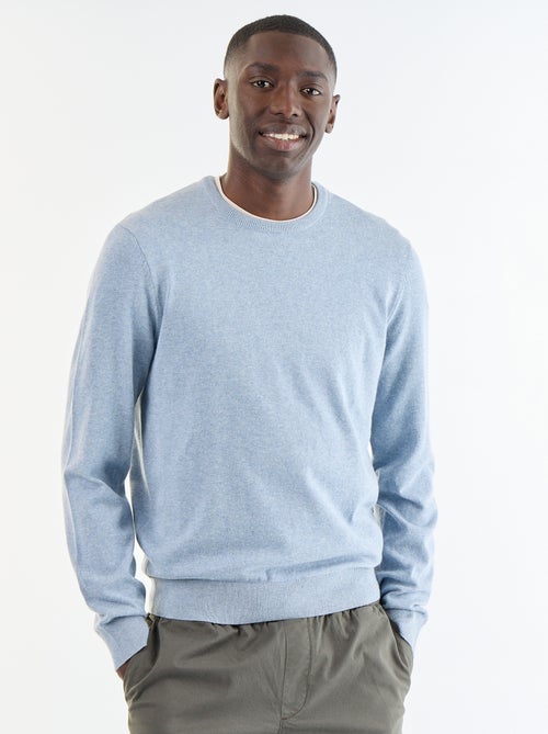 Plain round neck sweater - Kiabi