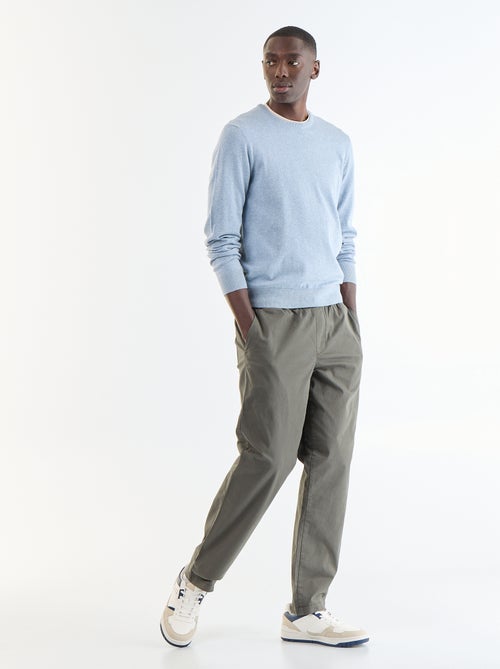 Plain round neck sweater - Kiabi