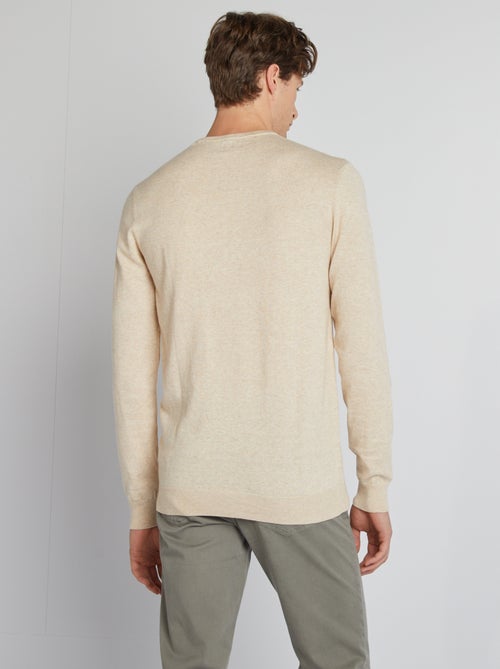 Plain Round-Neck Sweater (Tall Fit) - Kiabi