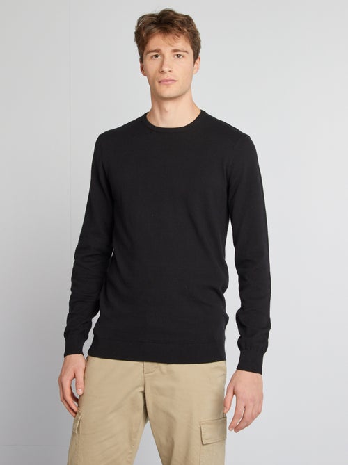 Plain Round-Neck Sweater (Tall Fit) - Kiabi