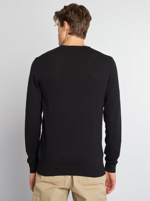 Plain Round-Neck Sweater (Tall Fit) - Kiabi