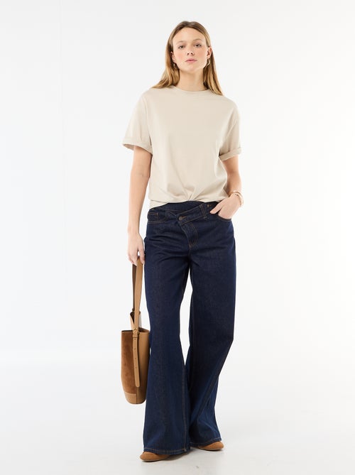 Plain Short-Sleeved Jersey T-Shirt - Kiabi