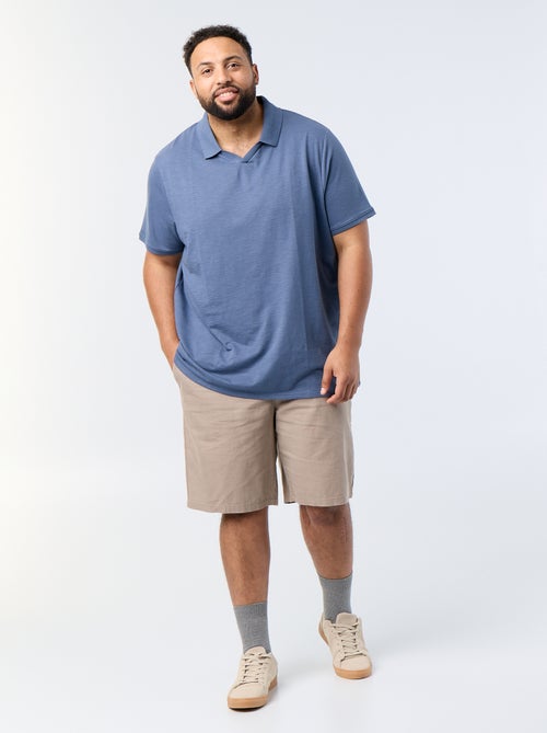 Plain Short-Sleeved Polo Shirt - Kiabi