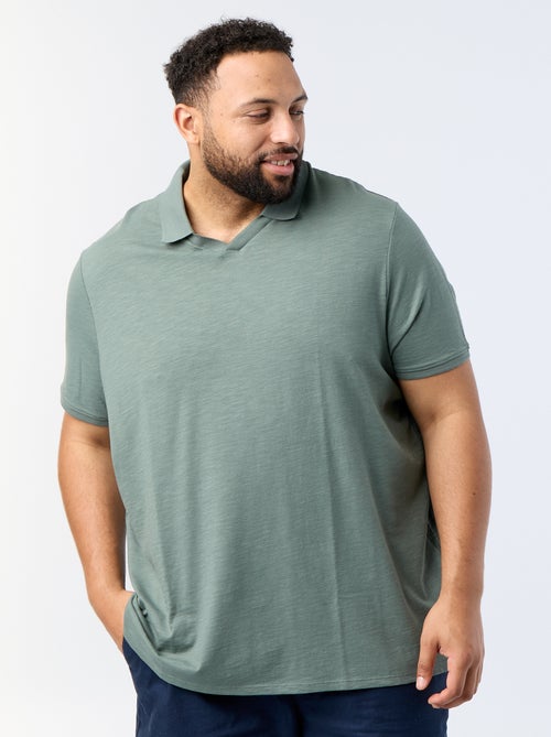 Plain Short-Sleeved Polo Shirt - Kiabi