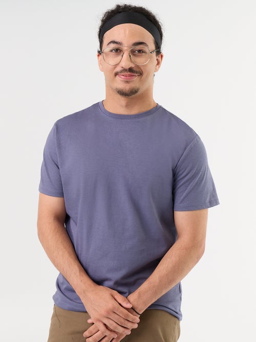 Plain Short-Sleeved T-Shirt - Easy-Dressing Collection - Kiabi
