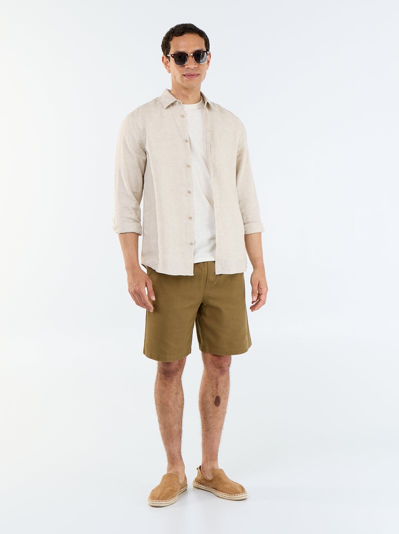 Plain short-sleeved t-shirt White - Kiabi