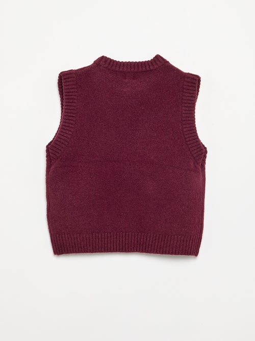 Plain Sleeveless Sweater - Kiabi