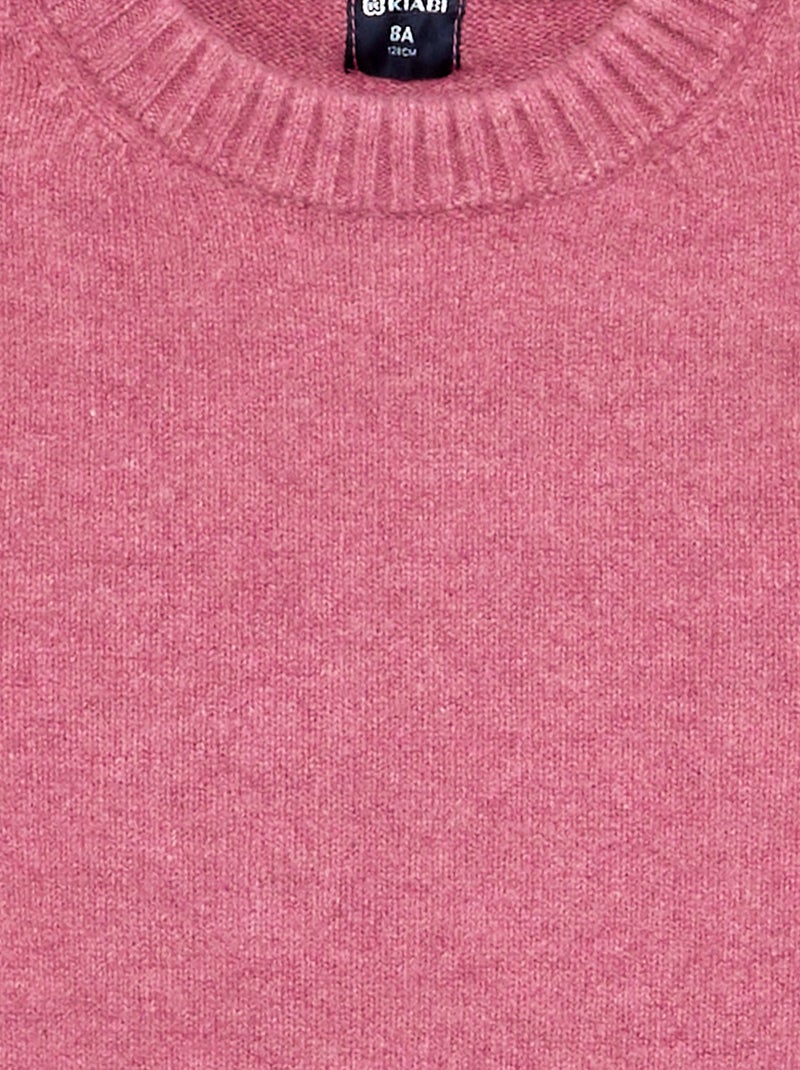 Plain Sleeveless Sweater Pink - Kiabi