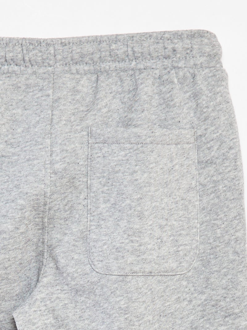 Plain Straight Joggers - Extra Comfortable Fit Grey - Kiabi