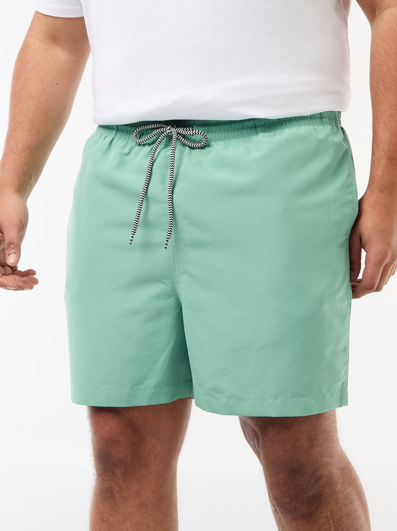 Plain Swim Shorts Green - Kiabi