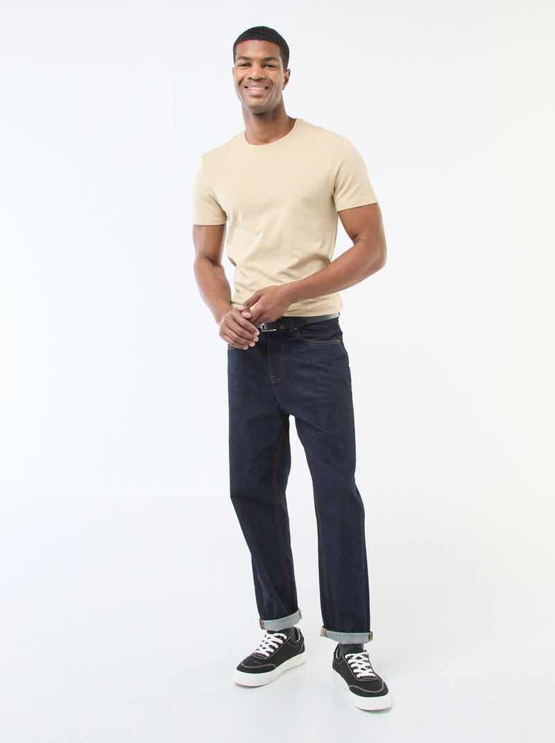 Plain T-shirt - Slim fit Beige - Kiabi