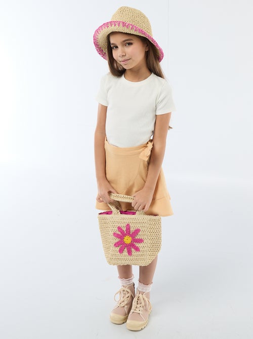 Plain T-shirt with Decorative Knots - Kiabi