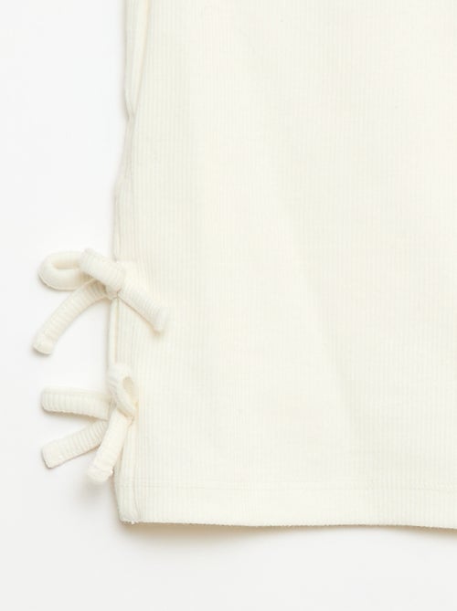 Plain T-shirt with Decorative Knots - Kiabi
