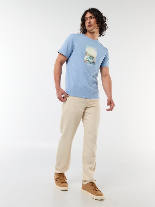 Plain trousers in a light, soft fabric - Kiabi