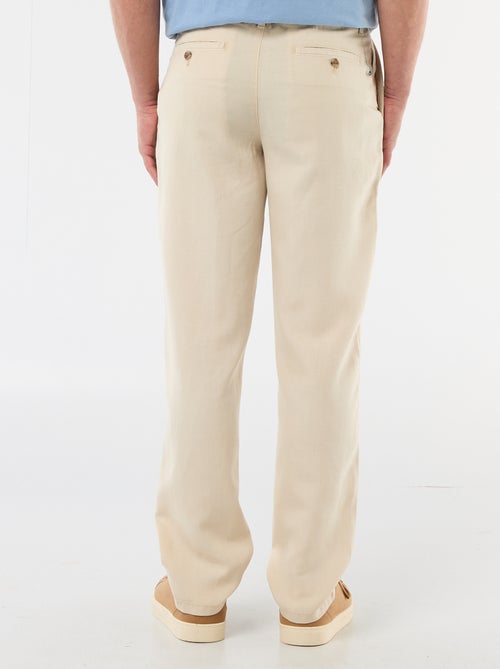 Plain trousers in a light, soft fabric - Kiabi