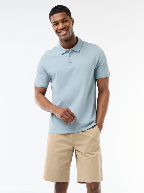 Plain Twill Chino Bermuda Shorts - Kiabi