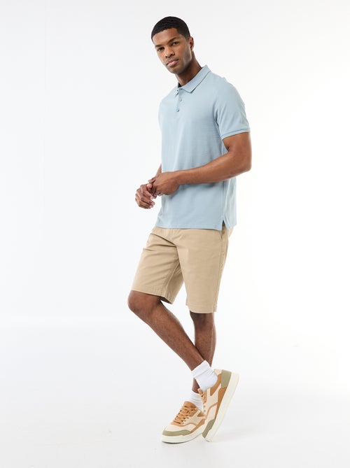 Plain Twill Chino Bermuda Shorts - Kiabi
