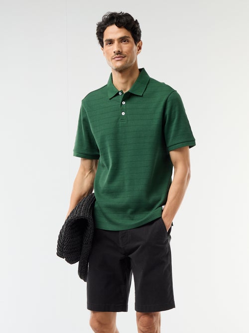 Plain Twill Chino Bermuda Shorts - Kiabi